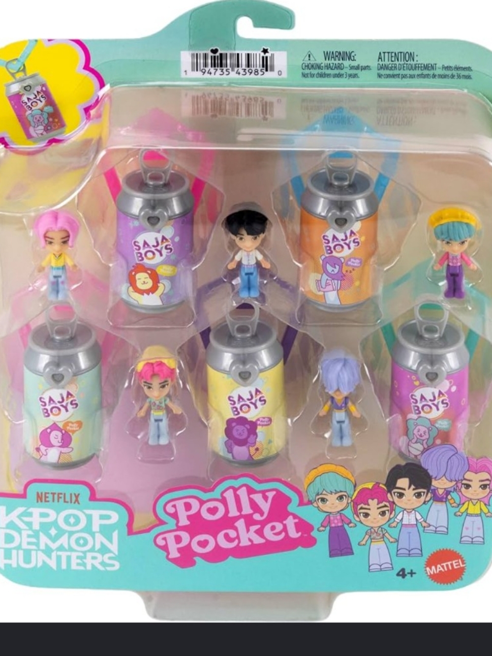Polly Pocket x KPop Demon Hunters Saja Boys 5-Pack